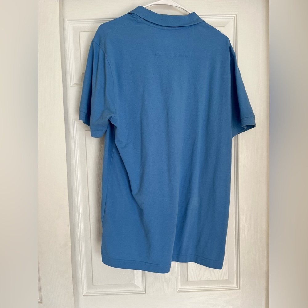 Men's Blue Polo Shirt Chaps Size Large Golf Shirt - Picture 12 of 13